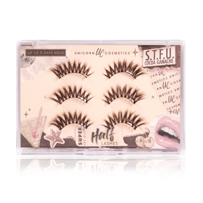 S.T.F.U. Super Pre-Glued Half Strip Lash - Unicorn Cosmetics