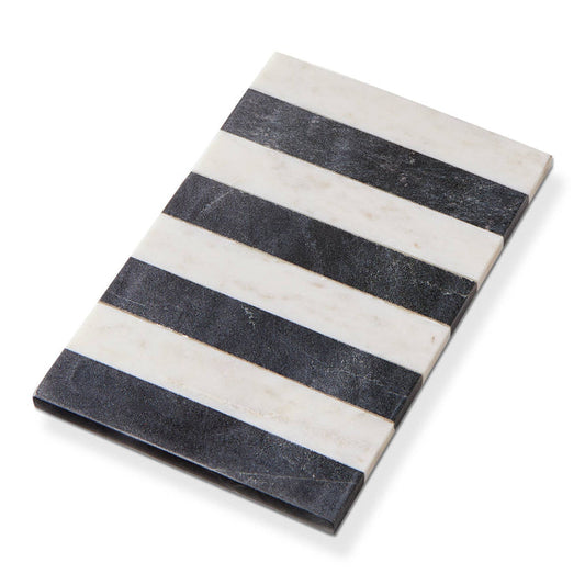 Striped Marble Board Black Multi