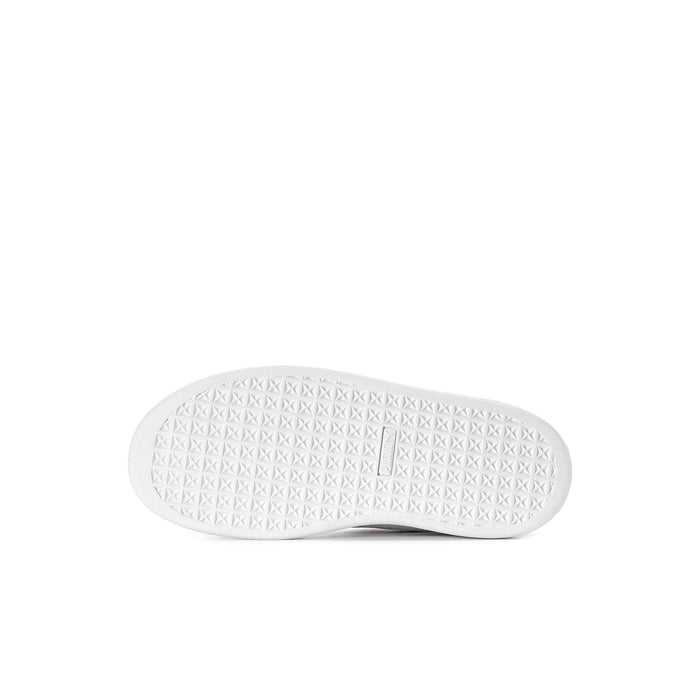 Kids sneaker outsole, white textured rubber tread underside