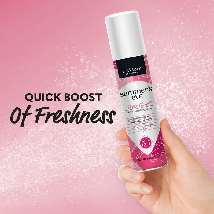 Summers Eve Freshening sheer floral Splash 5 in 1 سبري مانع للتعرق
