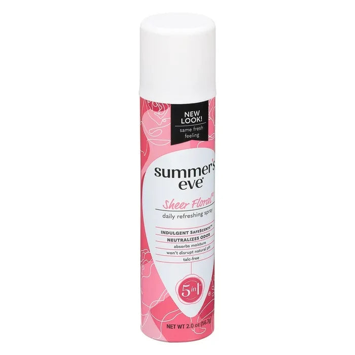 Summers Eve Freshening sheer floral Splash 5 in 1 سبري مانع للتعرق