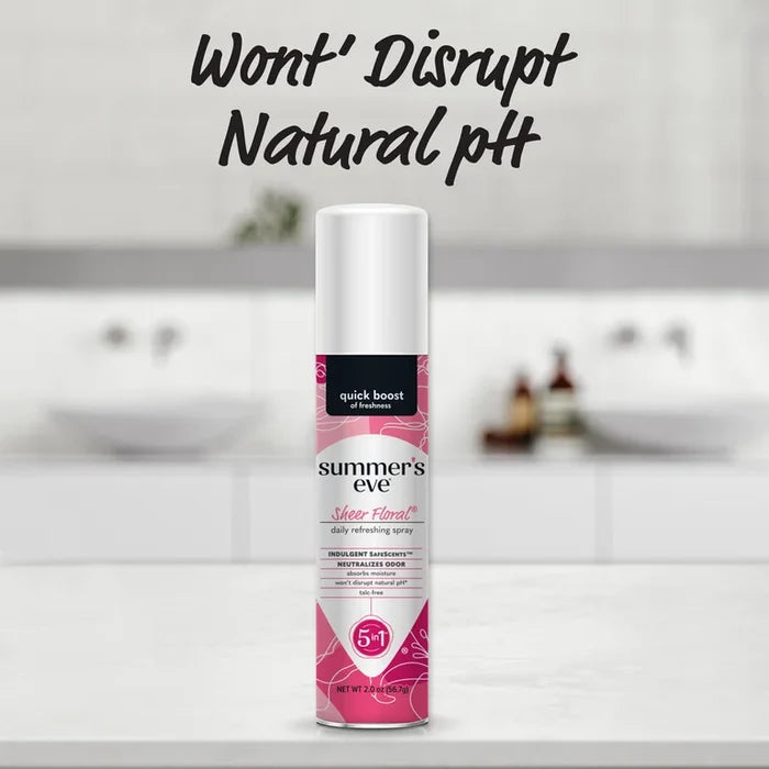 Summers Eve Freshening sheer floral Splash 5 in 1 سبري مانع للتعرق