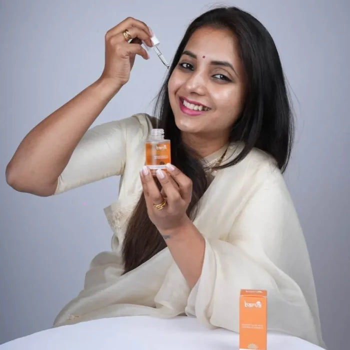 Sunshine Dew Face Oil - 30ml | saffron vitamin E turmeric liquorice & ghee blend - MAIN