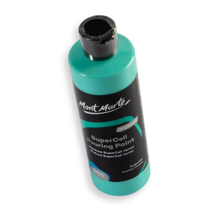 SuperCell Pouring Paint Premium 240ml (8.1 US fl.oz) - Turquoise