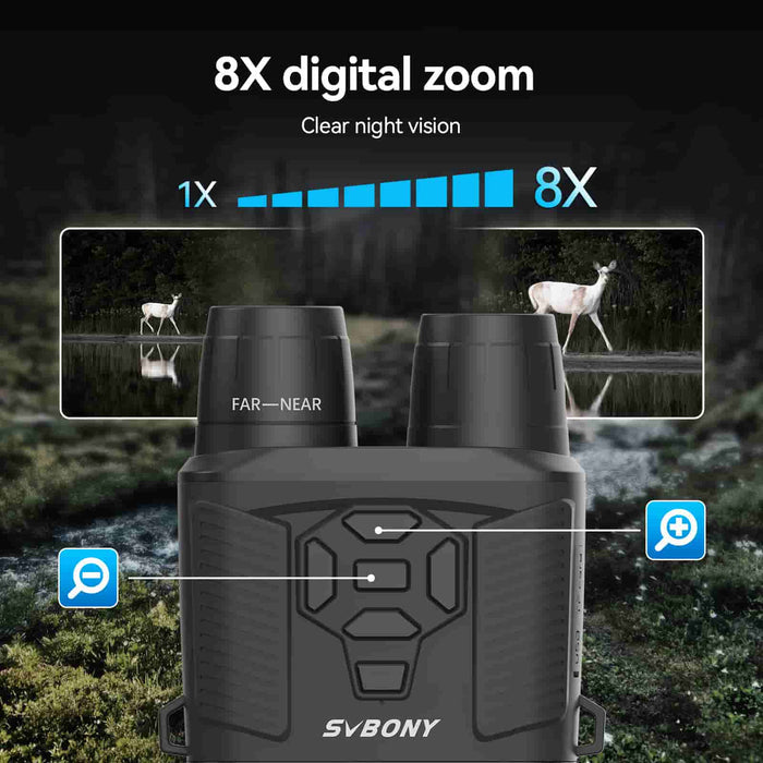 SVBONY SA206 Night Vision Goggles Binoculars 4K Digital Infrared (F9394A) Svbony