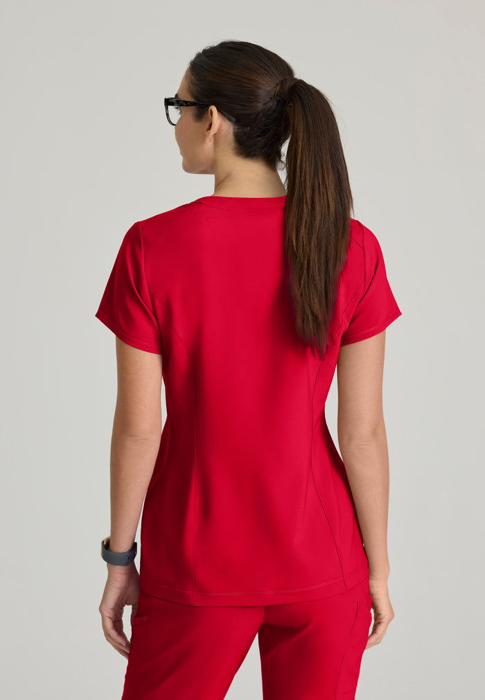 Sway Tuck-In Top - True Red - Grey's Anatomy Scrubs