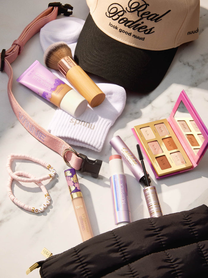 tarte™ puffy makeup bag in black