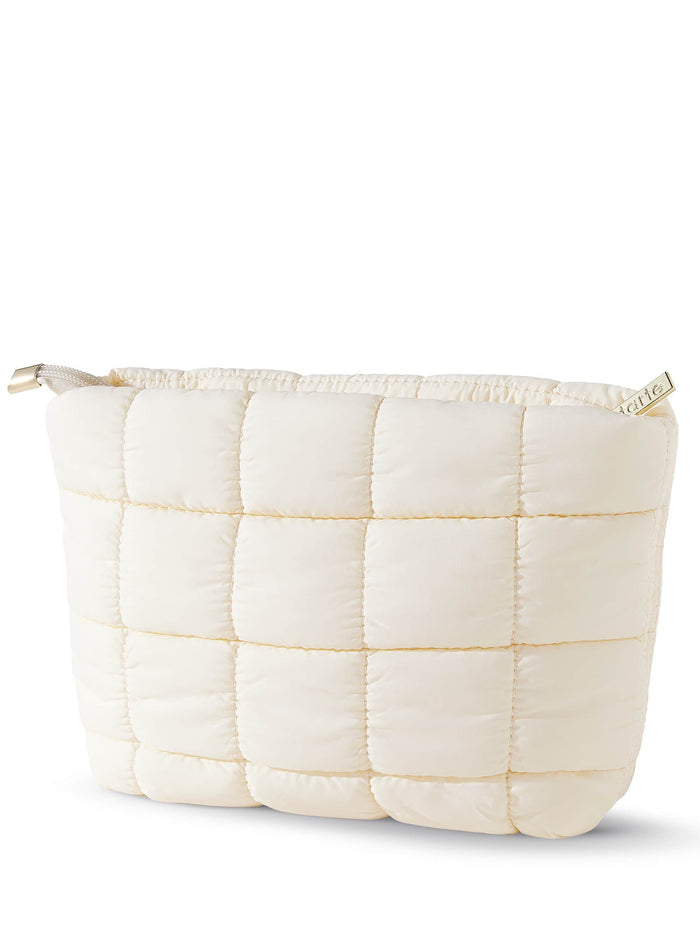 tarte™ puffy makeup bag in cream