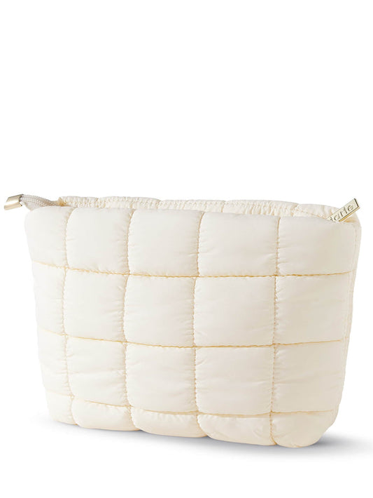 tarte™ puffy makeup bag in cream