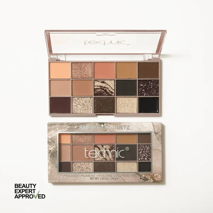 Technic Pressed Pigment Eyeshadow Palette- Smokey Quartz 30g