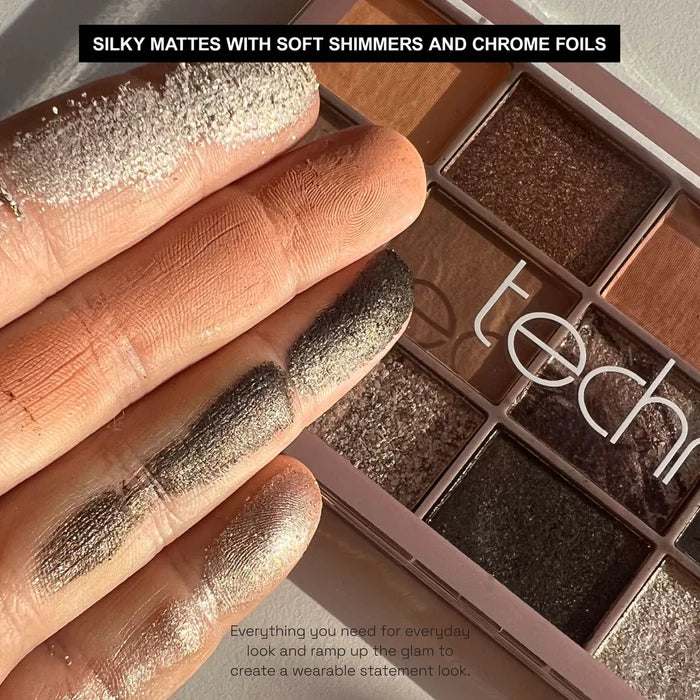 Technic Pressed Pigment Eyeshadow Palette- Smokey Quartz 30g