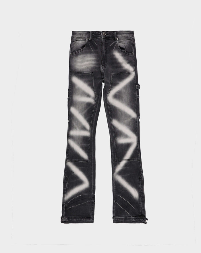 Sugarhill Temple Stacked Jeans. Underground Apparel. Rule of Next Streetwear.