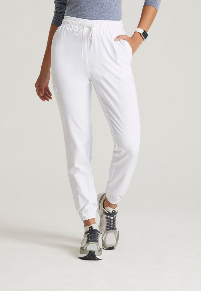 Terra Jogger - White - Grey's Anatomy Scrubs