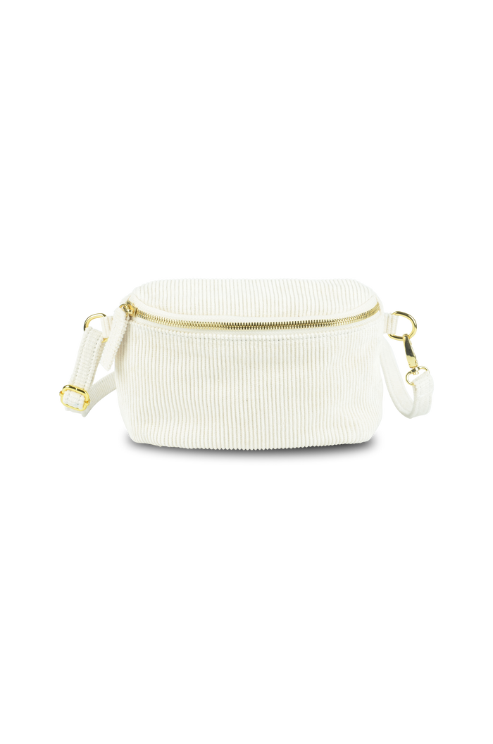 Cord Cross Body Bag Plant Dyed Coconut White Colour