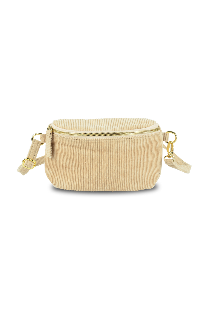 Cord Cross Body Bag Plant Dyed Light Cinnamon Colour