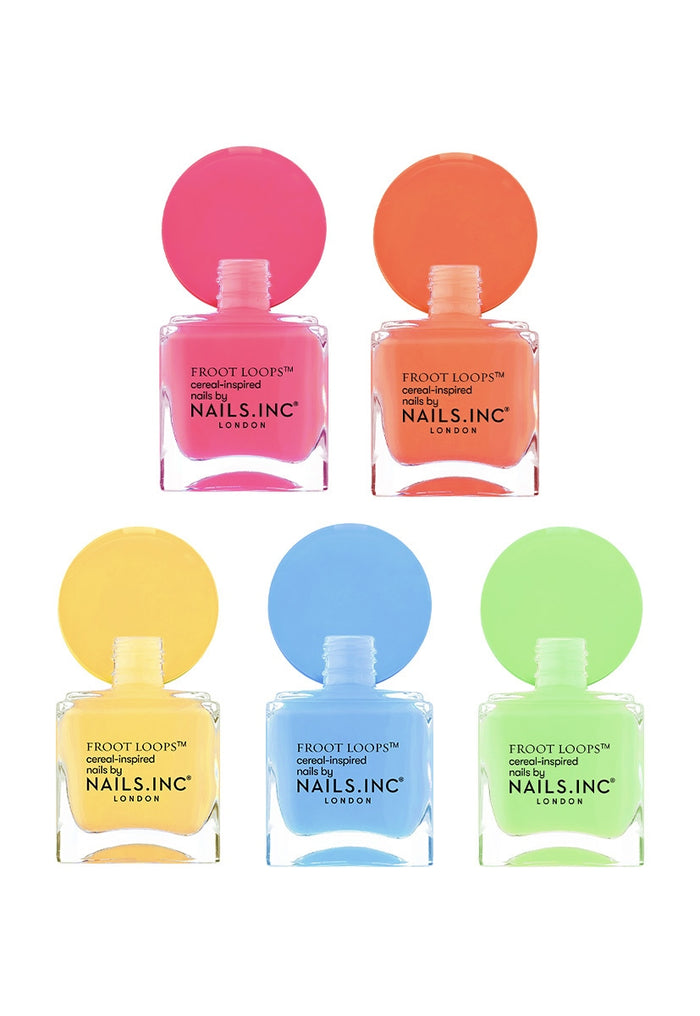 The Complete Nails.INC x Froot Loops™ 5-Piece Nail Polish Set