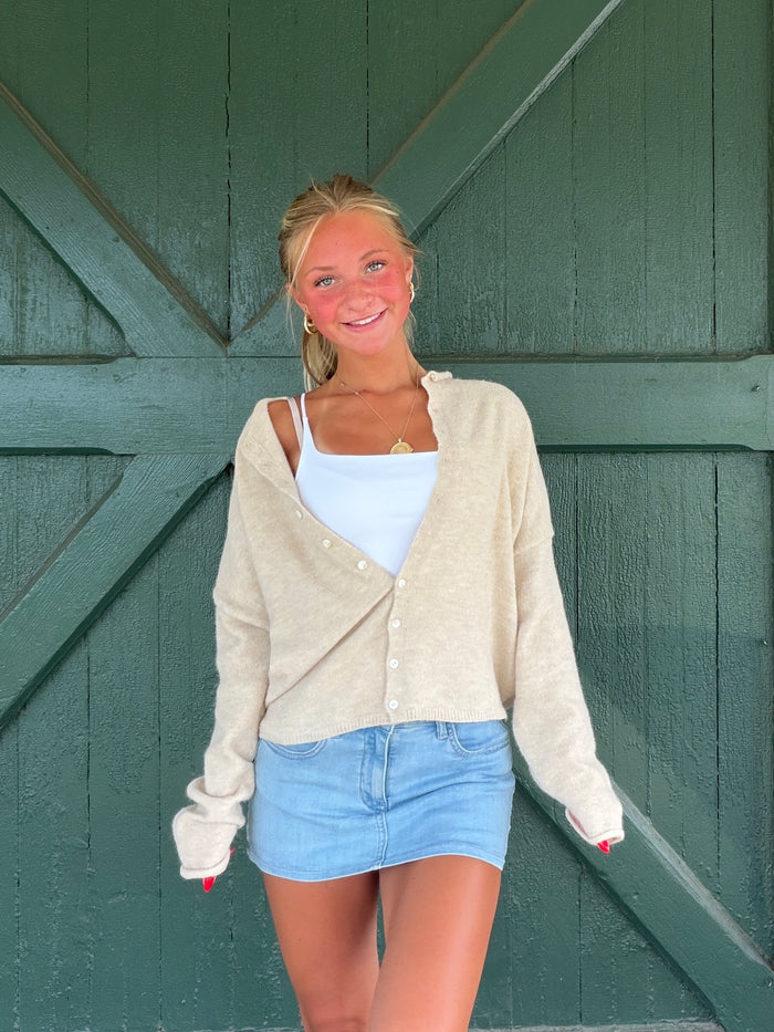 The It Girl Cardigan– Natural