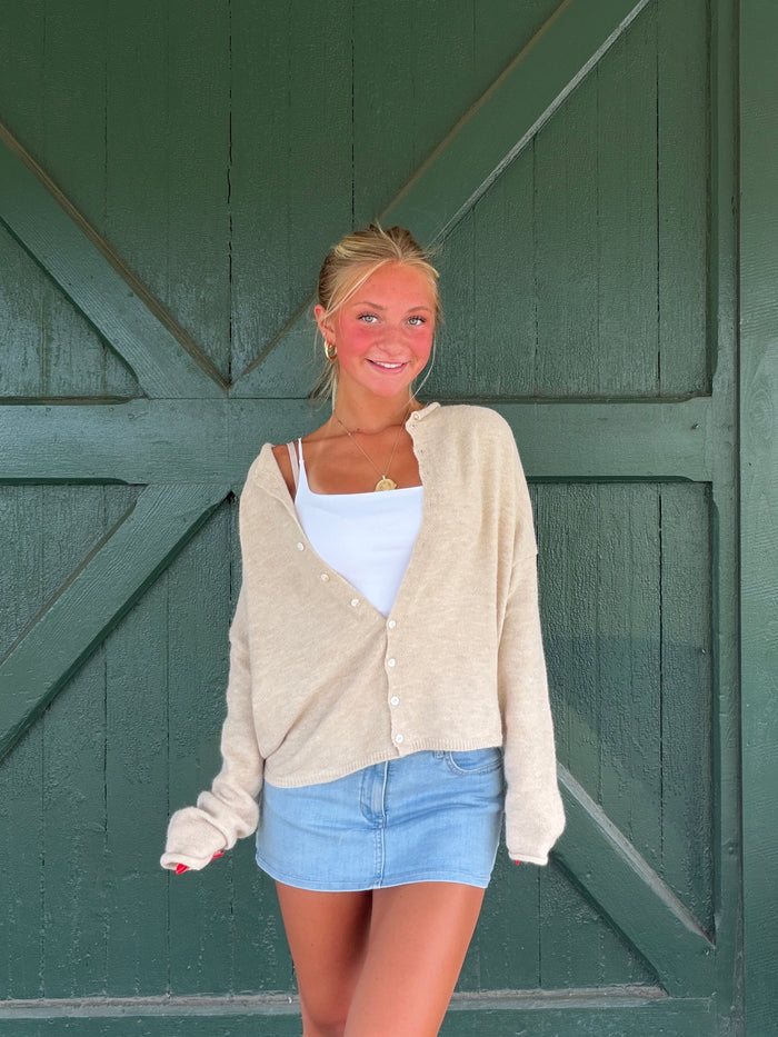 The It Girl Cardigan– Natural