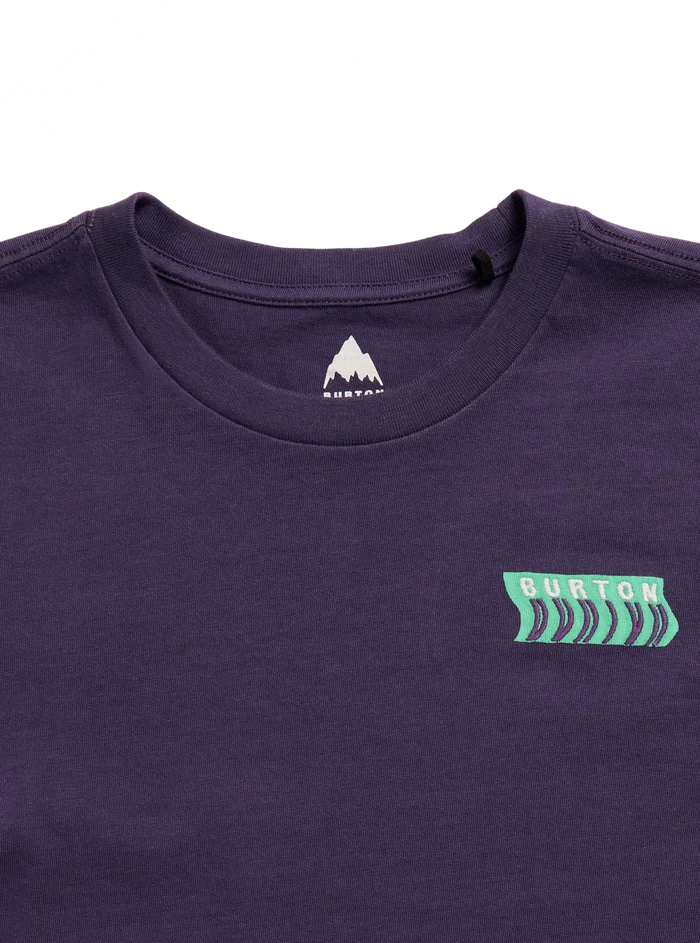 Product image of Burton Throwback 1992 Short Sleeve T-Shirt[Variant:Nightshade Purple]