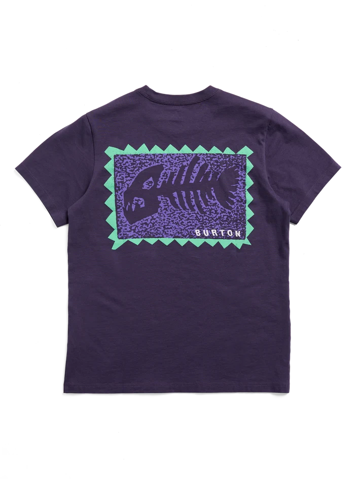 Product image of Burton Throwback 1992 Short Sleeve T-Shirt[Variant:Nightshade Purple]