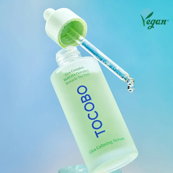 TOCOBO Cica Calming Serum Cica Complex Multi HA Complex Ecocycle Tea Tree سيروم السيكا المهدئ من توكوبو