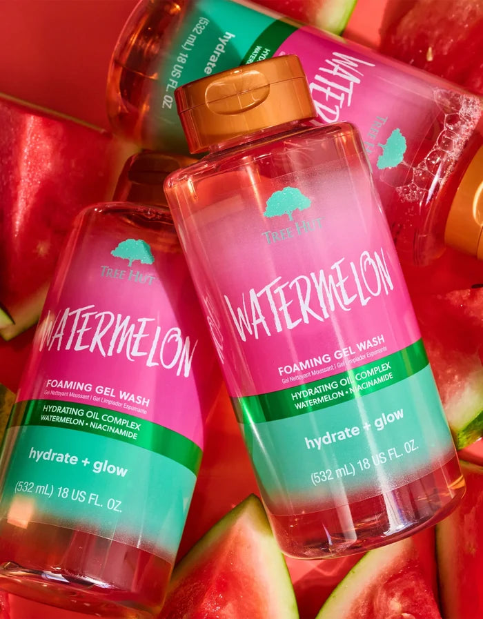 TREE HUT Foaming Gel Wash Hydrate + Glow - Watermelon غسول جل رغوي بتركيبة البطيخ من تري هوت
