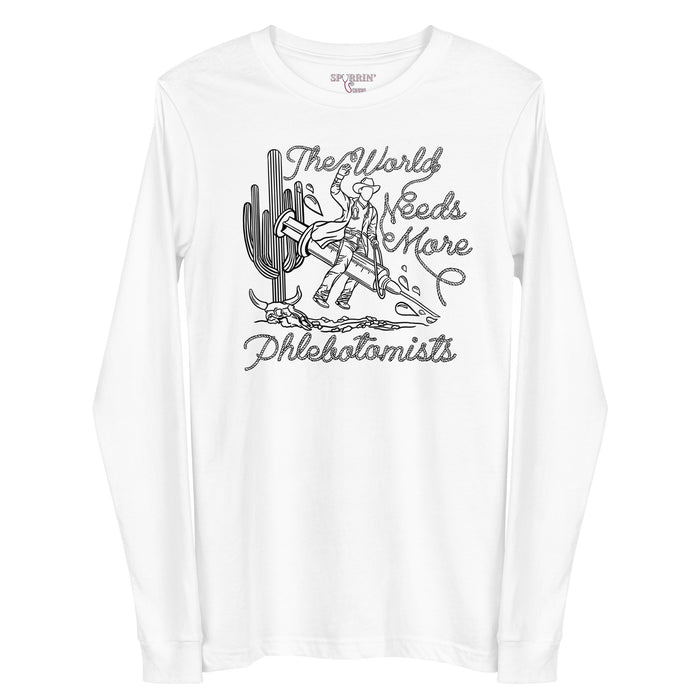 TWNM- Phlebotomists Long Sleeve T-Shirt Light Colors