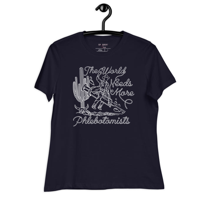 TWNM- Phlebotomists Relaxed T- Shirt Dark Colors