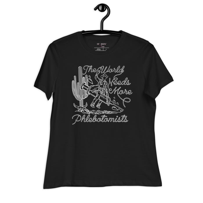 TWNM- Phlebotomists Relaxed T- Shirt Dark Colors