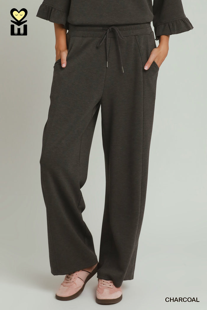 Umgee Luxeknit Wide Leg Pants