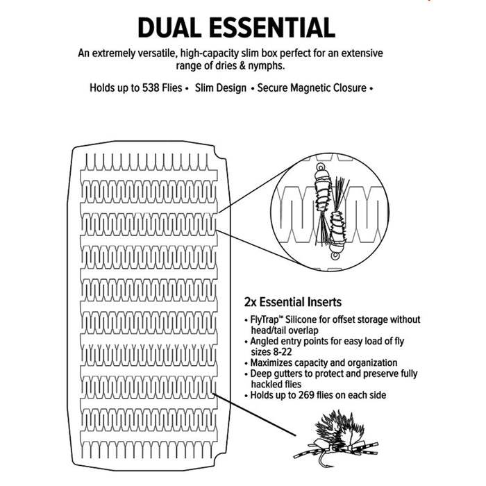 Umpqua - Dual Essential Silicone - Fly Box