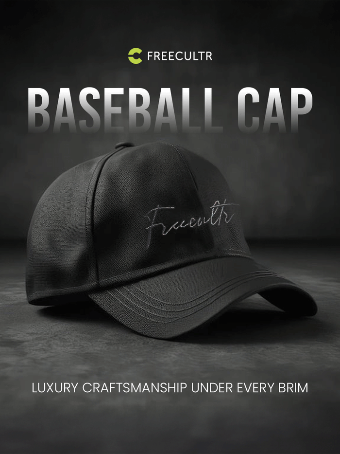 Unisex Baseball Cotton Twill Cap | Black