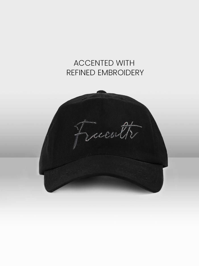 Unisex Baseball Cotton Twill Cap | Black