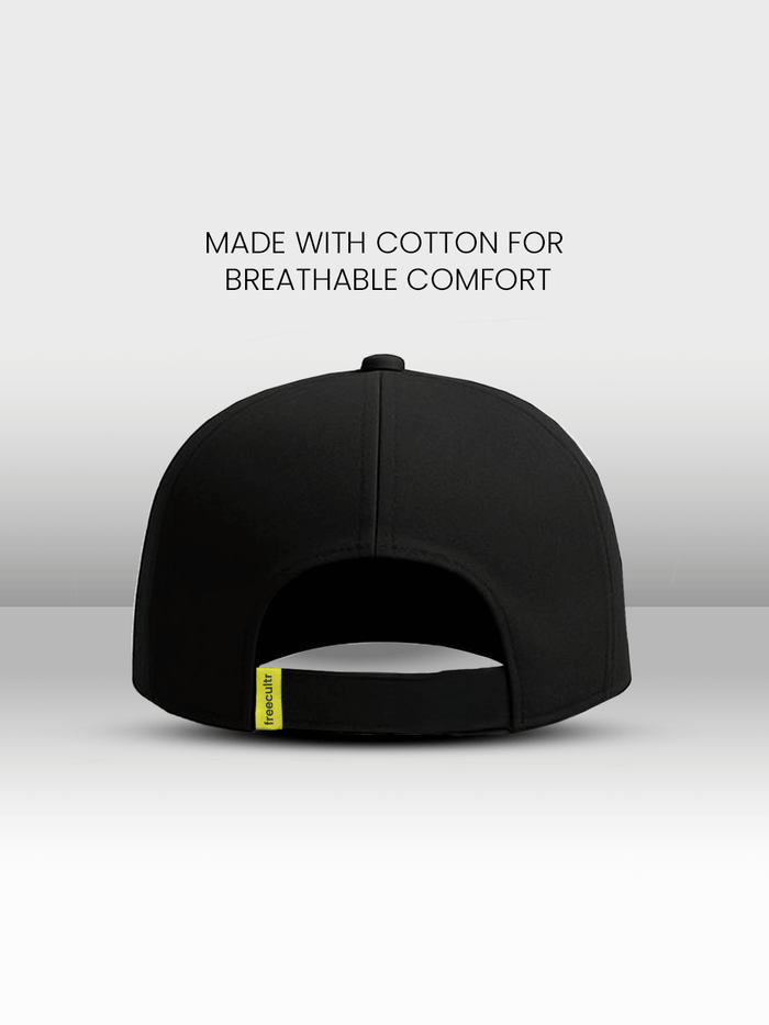 Unisex Baseball Cotton Twill Cap | Black