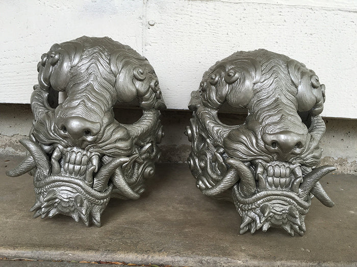 URETHANE SENTINEL MASK- PAINTED AND FINISHED- SILVER