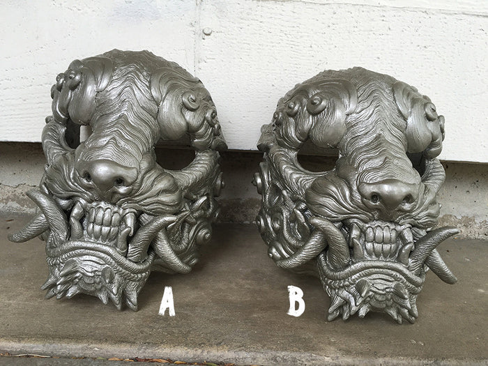 URETHANE SENTINEL MASK- PAINTED AND FINISHED- SILVER