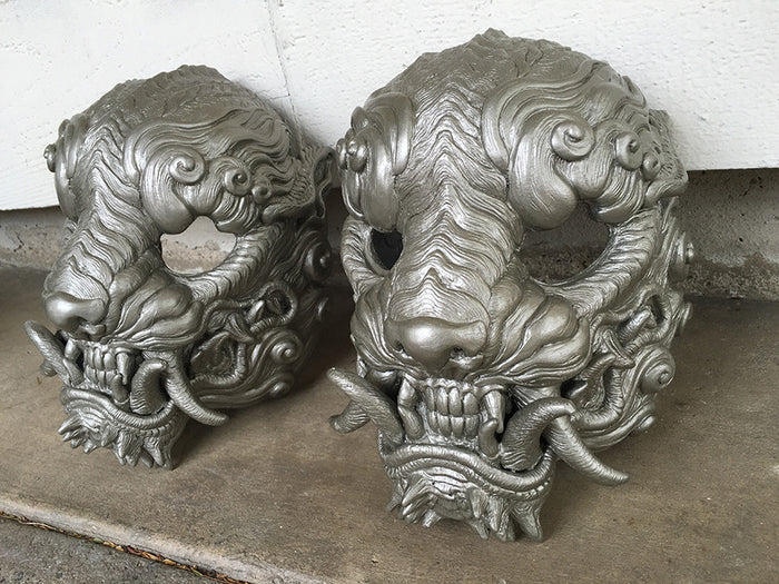 URETHANE SENTINEL MASK- PAINTED AND FINISHED- SILVER