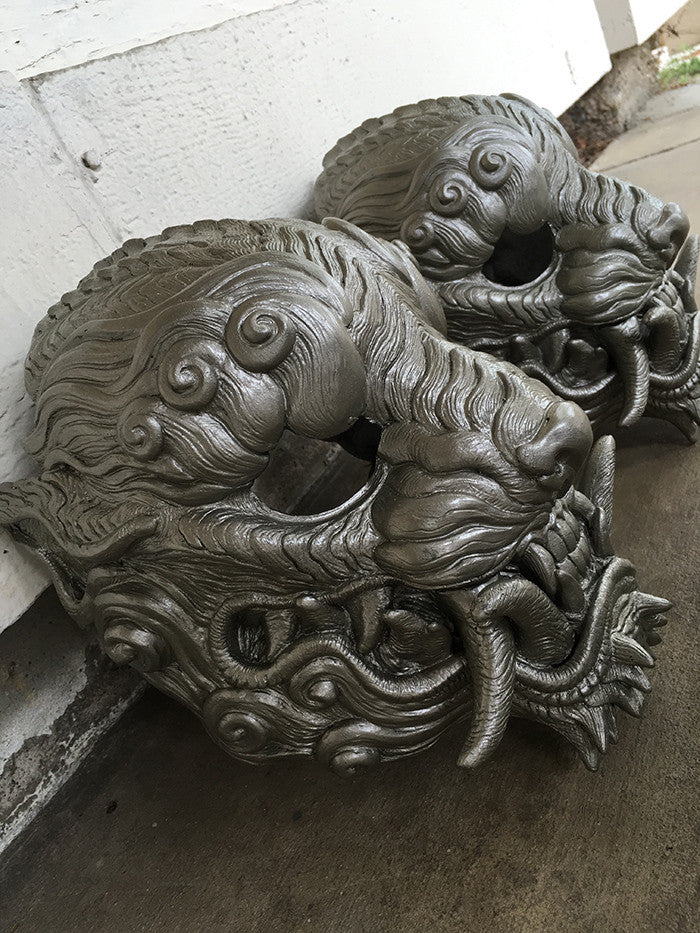 URETHANE SENTINEL MASK- PAINTED AND FINISHED- SILVER