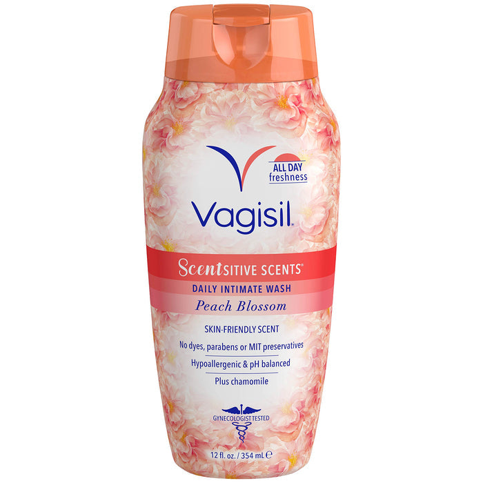 VAGISIL scentsitive scents Daily Intimate Wash peach blossom غسول المناطق الحساسة بزهرة الخوخ من فاجيسيل