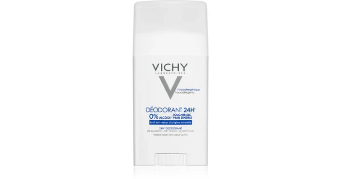 VICHY 24 Hour Mineral Aluminium Free Deodorant Stick for Sensitive Skin