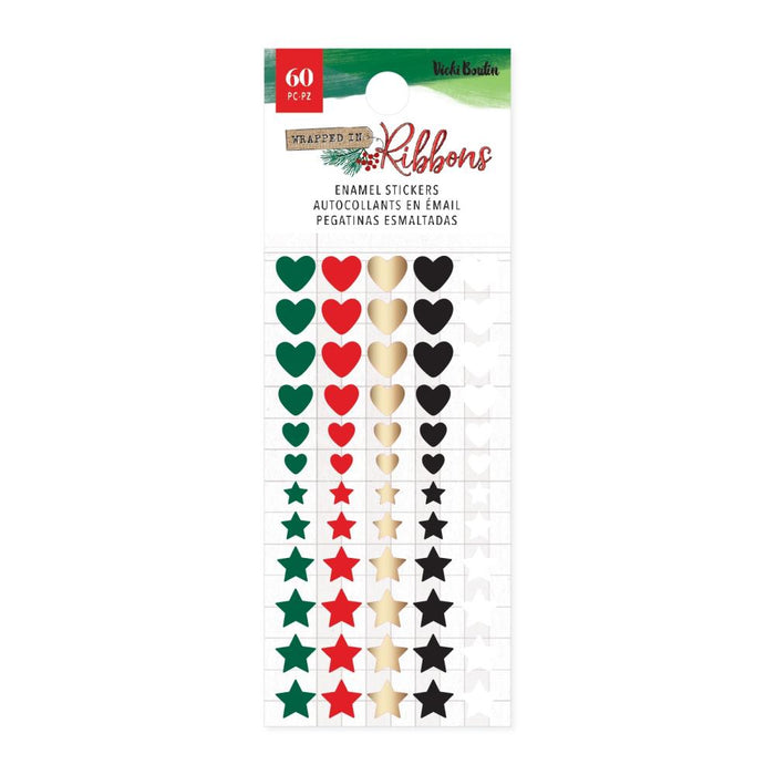 Vicki Boutin - Enamel Dots - 60/Pkg - Wrapped In Ribbons. Available at Embellish Away located in Bowmanville Ontario Canada.