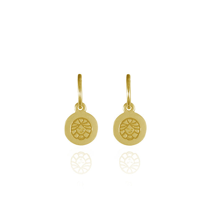 Virgo Mini Zodiac Hoops - Gold