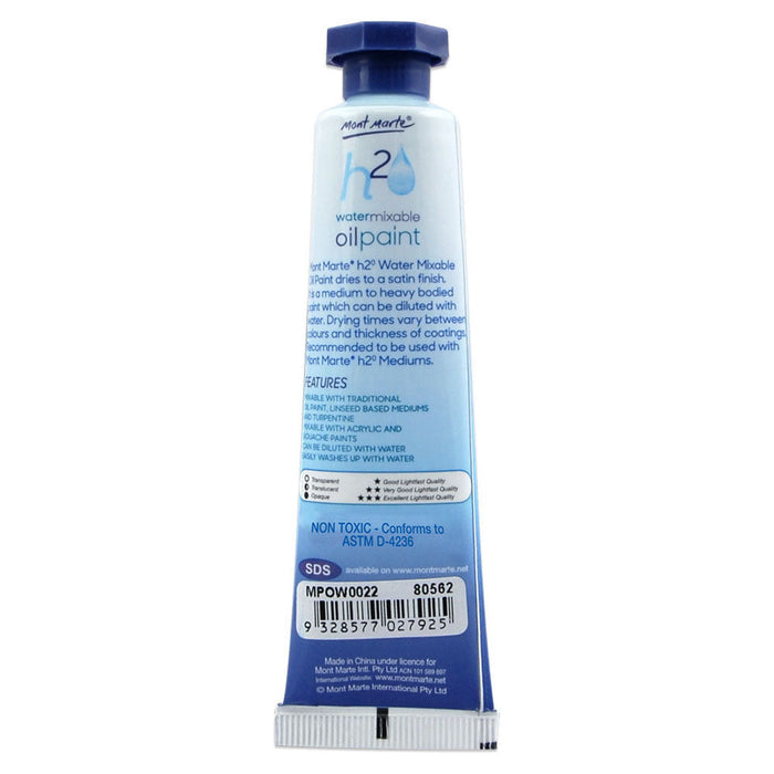 Water Mixable Oil Paint 37ml (1.25oz) - Cerulean Blue