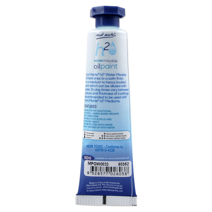 Water Mixable Oil Paint 37ml (1.25oz) - Phthalo Green