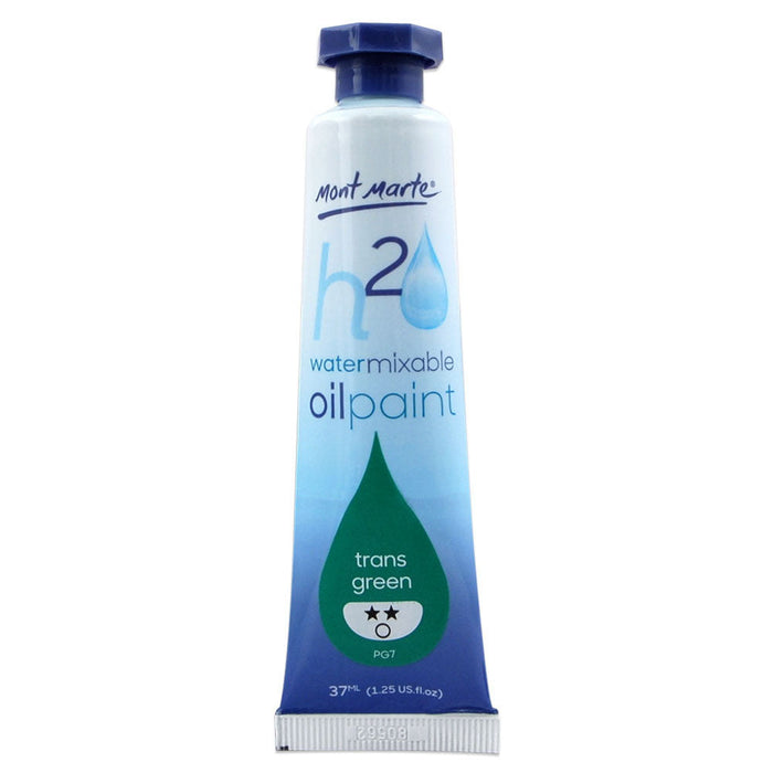Water Mixable Oil Paint 37ml (1.25oz) - Trans Green
