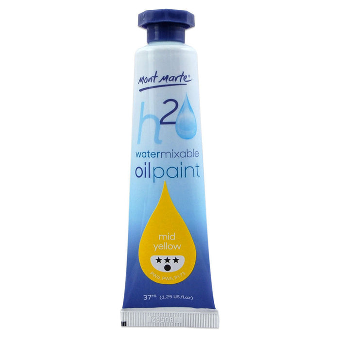 Water Mixable Oil Paint 37ml (1.25oz) - Yellow Mid