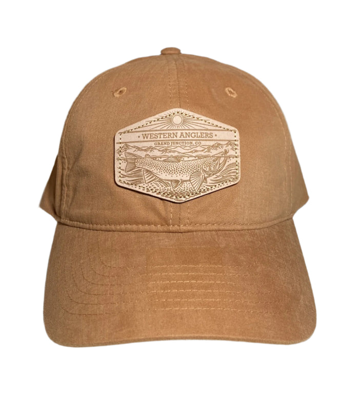 Western Anglers - Richardson Dad Hat - Leather Patch - Ore Toast