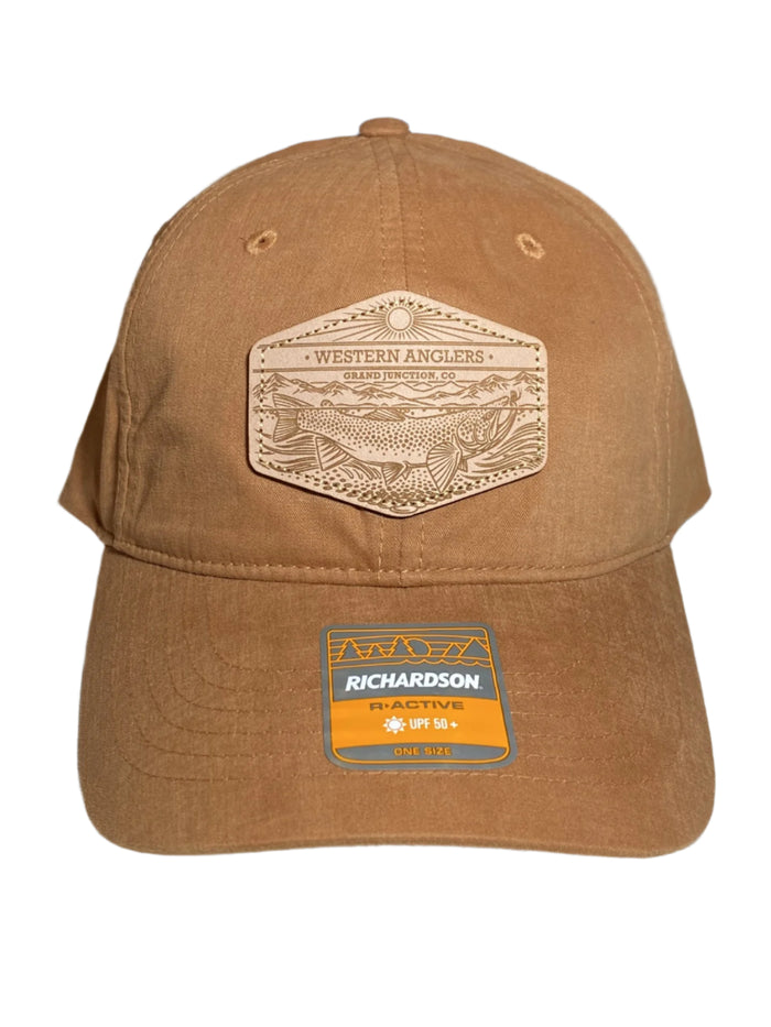 Western Anglers - Richardson Dad Hat - Leather Patch - Ore Toast
