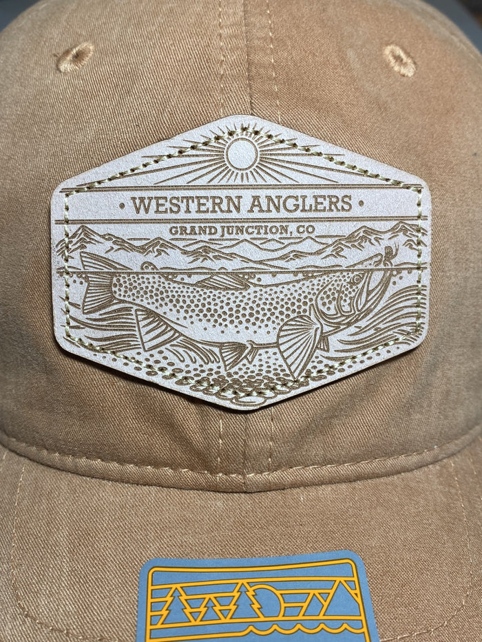 Western Anglers - Richardson Dad Hat - Leather Patch - Ore Toast