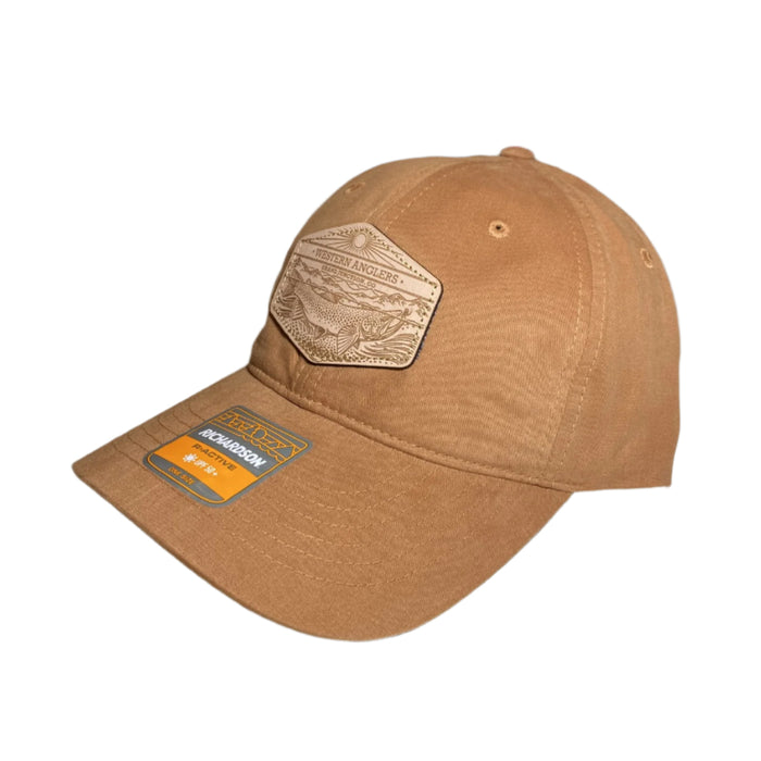 Western Anglers - Richardson Dad Hat - Leather Patch - Ore Toast